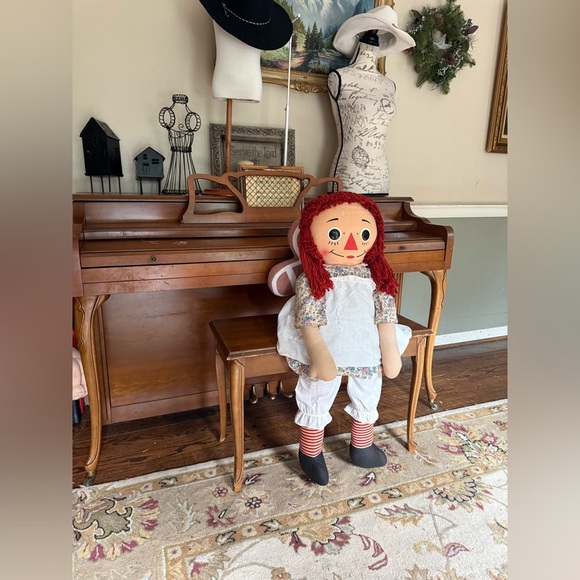 Rare Vintage 1960's XL Annabelle The Original Knickerbocker Raggedy Ann
Doll - Picture 9 of 11